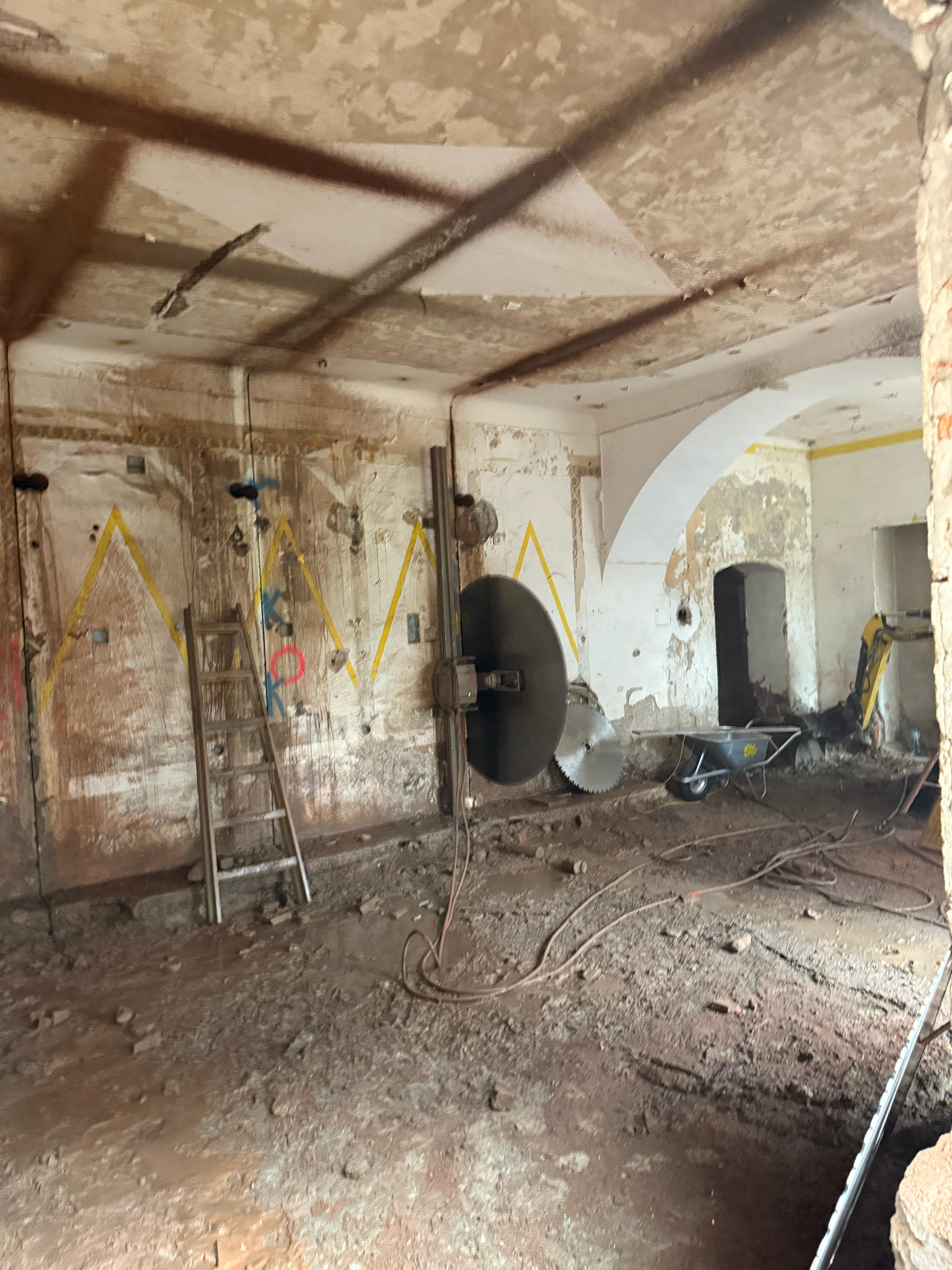 Wandsäge im Altbau